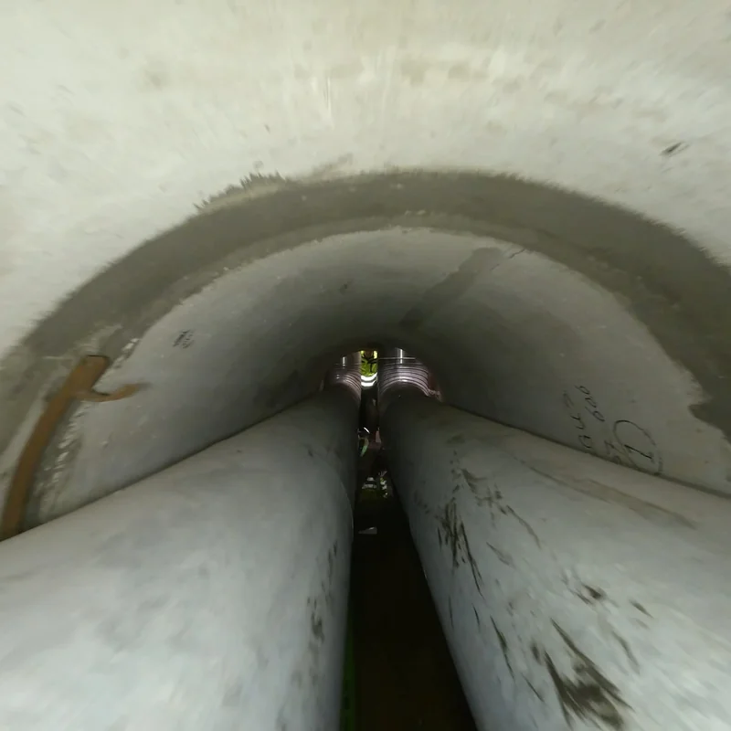 inspektion rohrkanal duiker duecker fernwaerme utility schacht drohne
