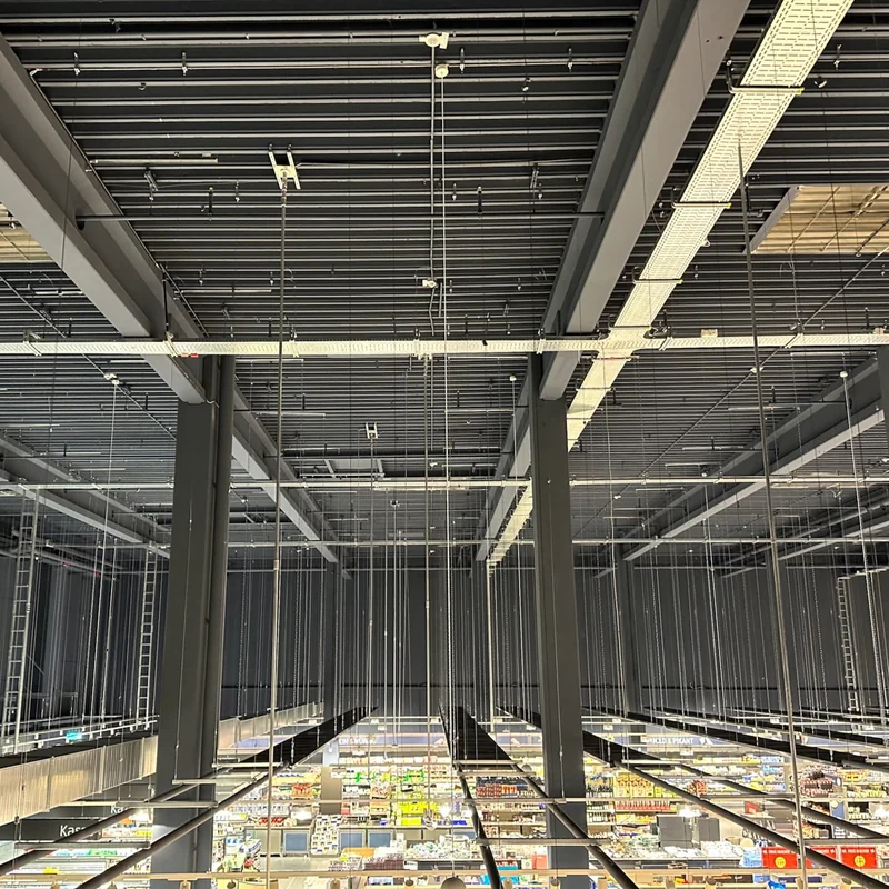 verkaufsflaeche halle deckeninspektion